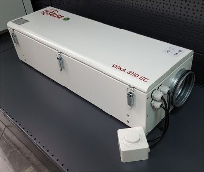 Unidade de fornecimento para o sistema de ventilação de uma casa particular Unidade de fornecimento