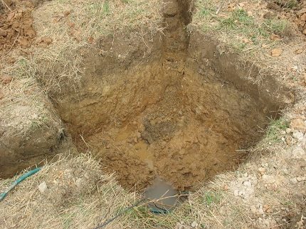 fundament pit til installation af en septiktank Sunrise Pit forberedelse