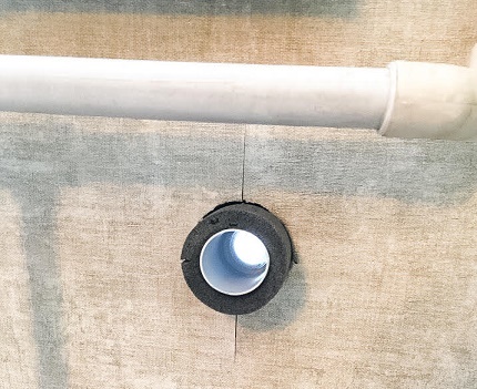 Pipes for installing a duct through the wall for the ventilation valve Duct insulation