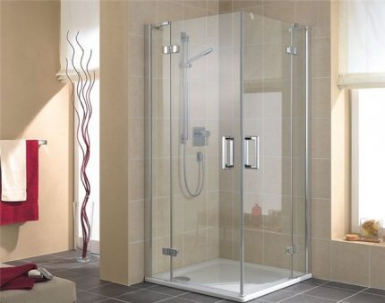 DIY open shower Buksan ang booth