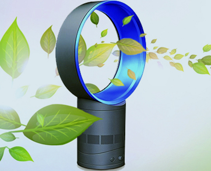 Fanless fan with extra features Aromatization and ionization of air flows