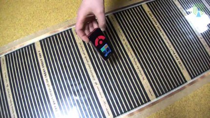 IR floor heating system para sa pag-aayos ng isang balkonahe at isang loggia Infrared film