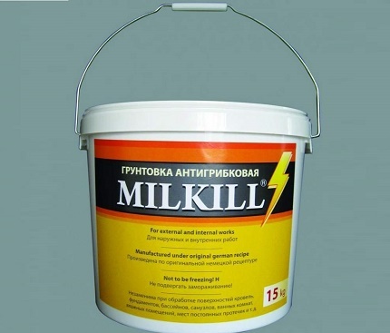 Antifungal primer - a means of destroying the fungus on the walls Primer Milkill