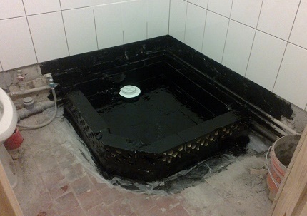 Ang aparato na hindi tinatagusan ng tubig sa sahig ng shower Hindi tinatagusan ng tubig ang sahig ng shower