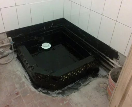 Nagtitipon ng shower tray