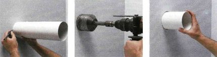 Comment faire un trou dans le mur pour une installation de ventilation Installation du ventilateur d'extraction