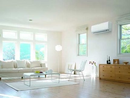 Ventilação na sala de estar Ventilação na sala de estar