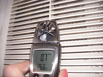 Menggunakan anenometer