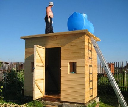 Douche d'été chauffée DIY Joint de porte