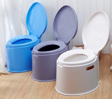 Straight flush toilet
