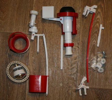Kelengkapan untuk memperbaiki mangkuk tandas yang bocor Kit Penggantian