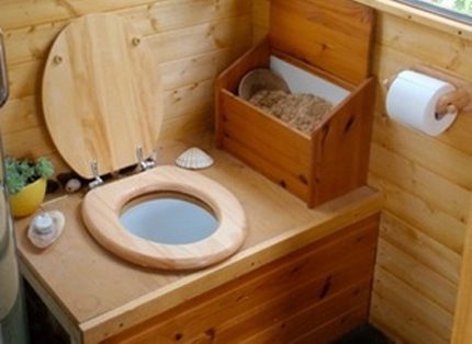Dry closet inside the cottage with your own hands Dry closet inside a residential building