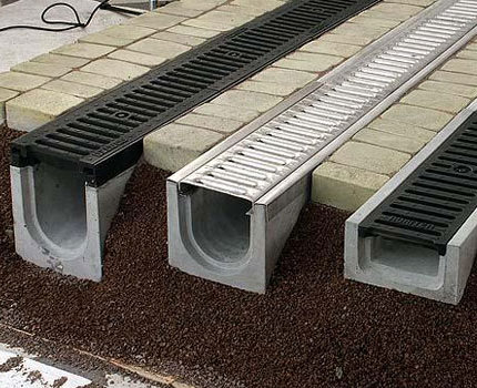DIY surface drainage Surface drainage system elements