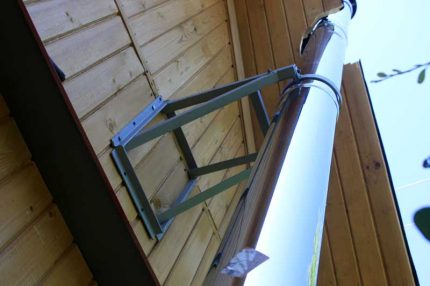 Cheminée extérieure DIY dans une maison privée Supports de cheminée