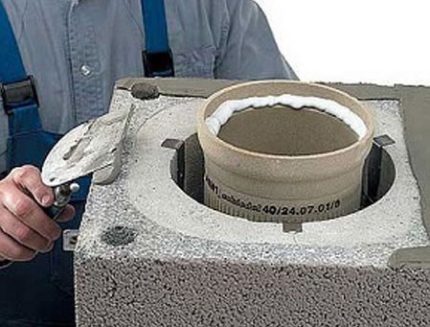 Ang mga detalye ng pag-install ng isang ceramic tsimenea Pag-install ng isang ceramic chimney