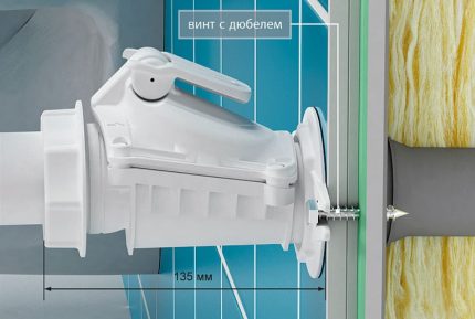 Opcija ugradnje plastičnog povratnog ventila