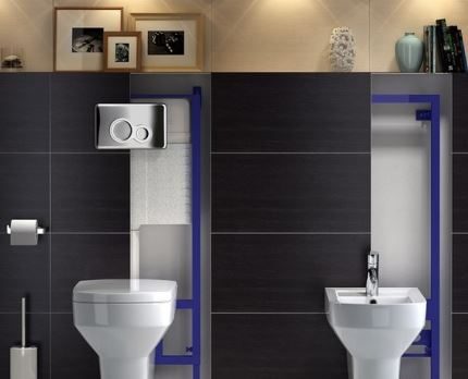 Pag-install ng isang mangkok sa banyo na may posibilidad na maayos ang pagkumpuni Toilet mangkok na may pag-install