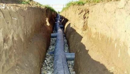 How to lay drains when installing DIY drainage in a garden Drainage pipes