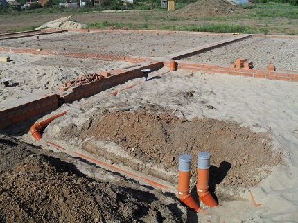 Lắp đặt nước thải ngoài trời