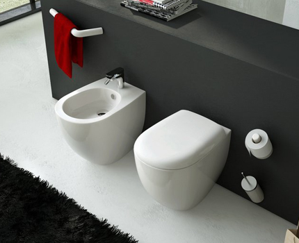 Inbouwmogelijkheid voor toilet en bidet met mengkraan Goed geselecteerde bidetmixer