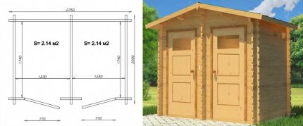 Tegning til et kombineret toilet med bruser