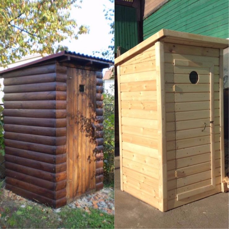 Houten toilet