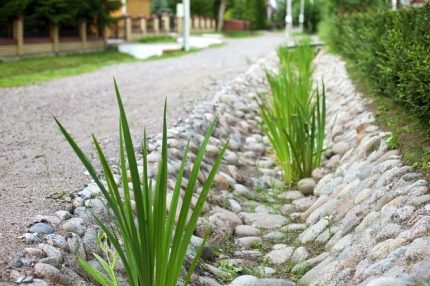 Installation de canaux pour un système de drainage autour de la maison Système de drainage ouvert