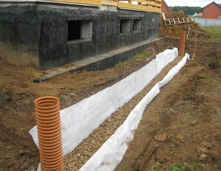 Profondeur de drainage autour de la maison Profondeur de drainage autour de la maison