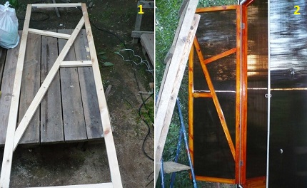 Hoe maak je een deur voor een zomerse douchecabine van polycarbonaat? Deurinstallatie
