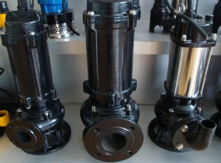 Range of pumps for sewage Sewage pumps