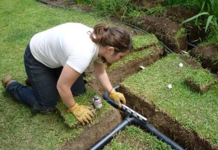 How to make a project for drainage of a summer cottage Pipe Slope