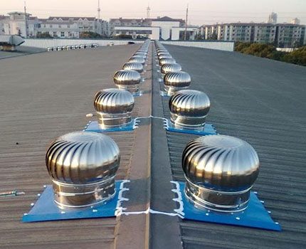 Duto de ventilação para salas grandes