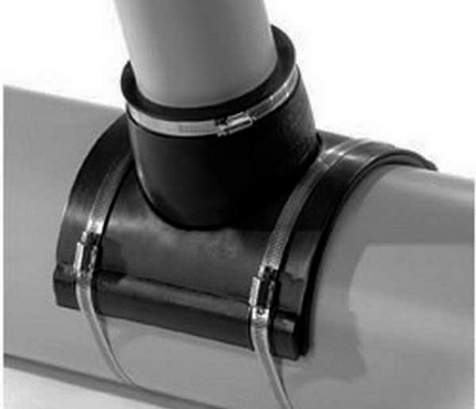 Branch pipe for insert in plastic Branch pipe for insert in plastic