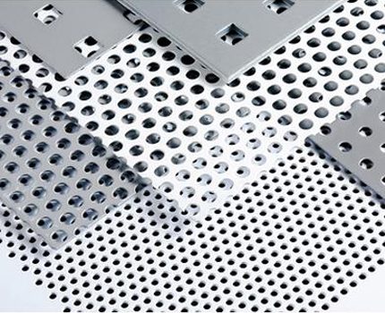 Do-it-yourself perforated metal for making a spark arrestor on a chimney Spark absorber mesh