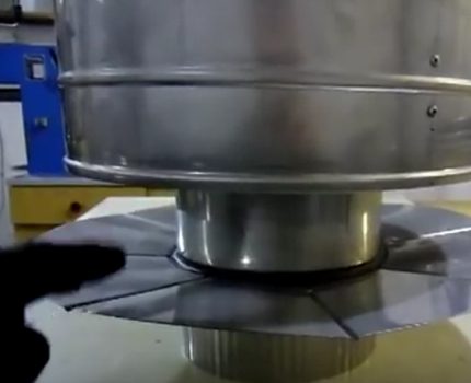 Chimney skirt in chimney design Spark arrester metal skirt