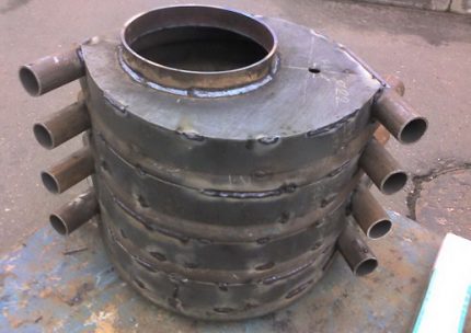 Buleryan stove body assembly The finished body of the Buleryan furnace
