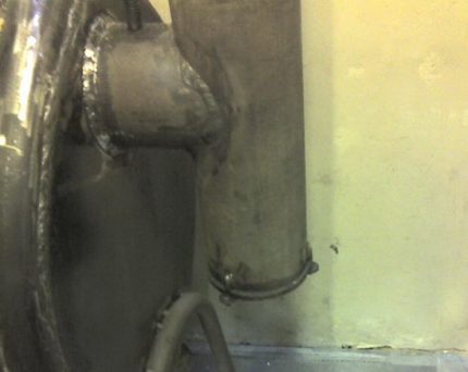Connection and installation of the Buleryan furnace Chimney for the furnace Buleryan
