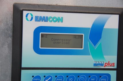 Chiller function control panel Chiller control panel