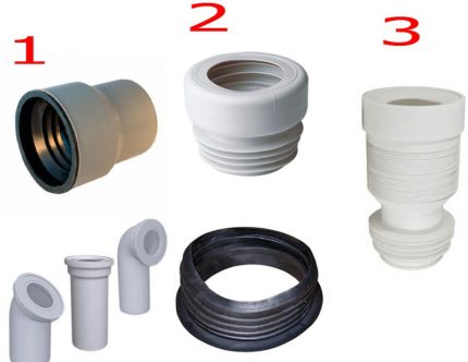 Mga cuff ng toilet Mga cuff ng toilet