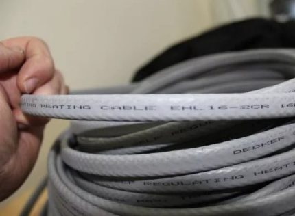 Choisir un câble chauffant pour organiser l'approvisionnement en eau Types de câbles
