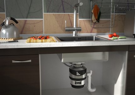 Stainless steel disposer Steel chopper