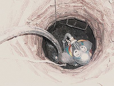 Sewer tank cleaning Sewer tank cleaning