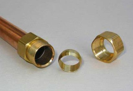 Crimp fitting of copper pipes Crimp fitting of copper pipes
