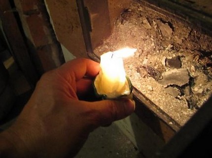 Chimney Return Check Suriin ang traksyon