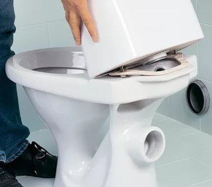 Peraturan memasang sarung tandas Kemungkinan menggunakan manset berbentuk kerucut