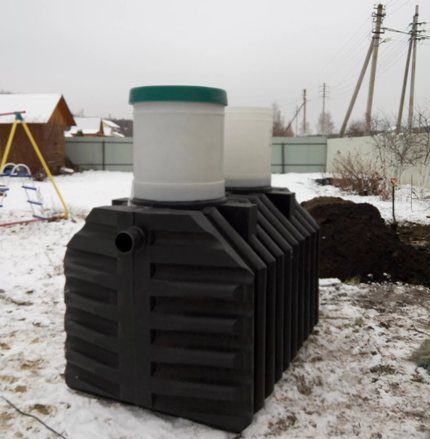Septic tank made of plastic Septic tank made of plastic