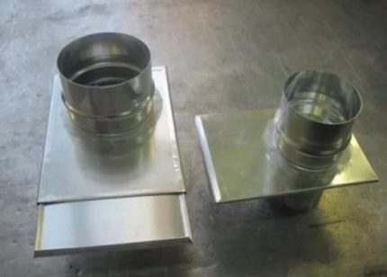 Options pour les vannes de cheminée en acier Échantillons de robinets-vannes en acier galvanisé