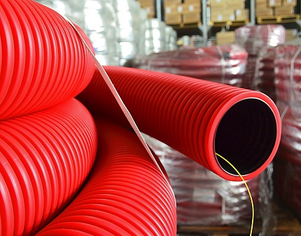 High rigidity of corrugated pipe High rigidity of corrugated pipe