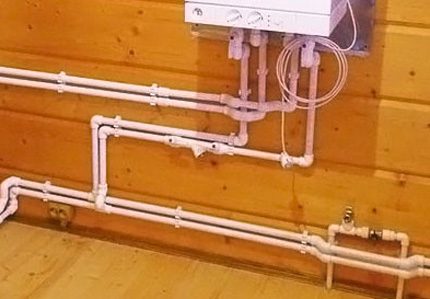 Installation of water pipes from propylene pipes Installation of water pipes from propylene pipes