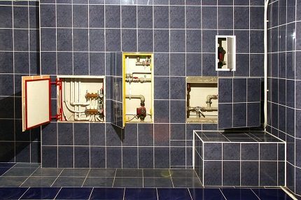 Τύποι θέσεων αναθεώρησης με καταπακτή Τύποι θέσεων αναθεώρησης με καταπακτές